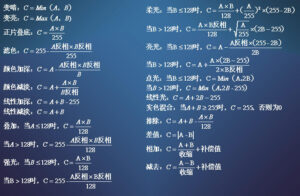 【叠加模式】PHOTOSHOP图层混合模式的计算公式