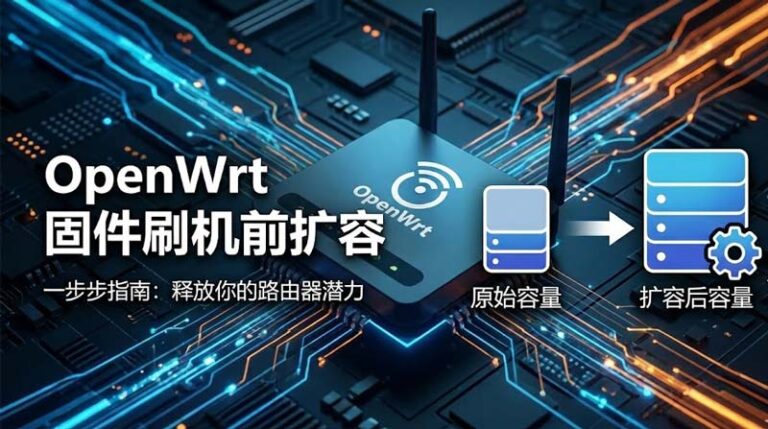 一劳永逸!OpenWrt 固件刷机前扩容保姆级教程:告别软件包空间不足