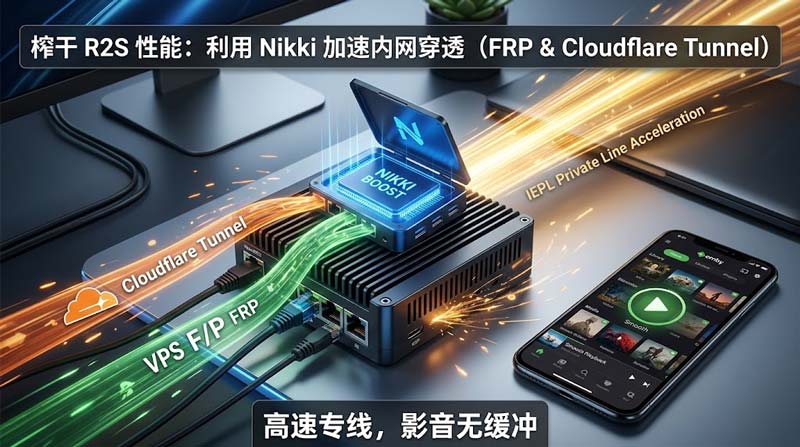 利用 Nikki 节点为 Cloudflare Tunnel 与 FRP 开启“降维打击”级加速